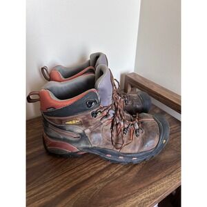 Keen Utility Mens 12D Brown Leather Waterproof Work Boots ASTM F2892-18 EH